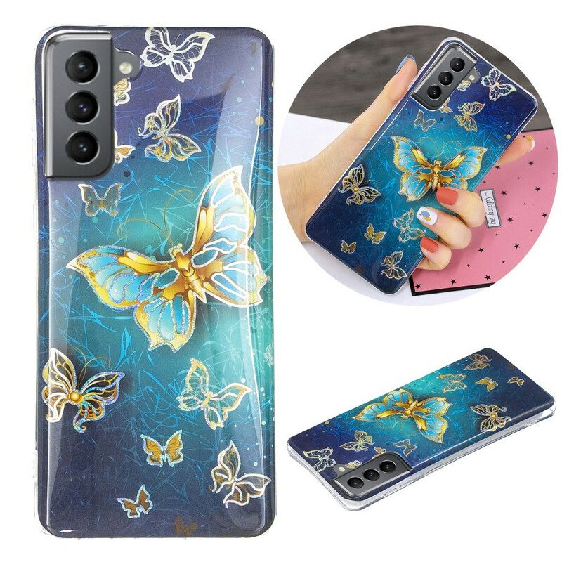 Kuori Samsung Galaxy S21 FE Butterflies Design