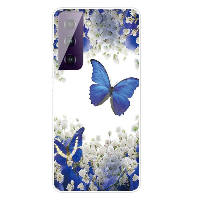 Kuori Samsung Galaxy S21 FE Butterflies Design