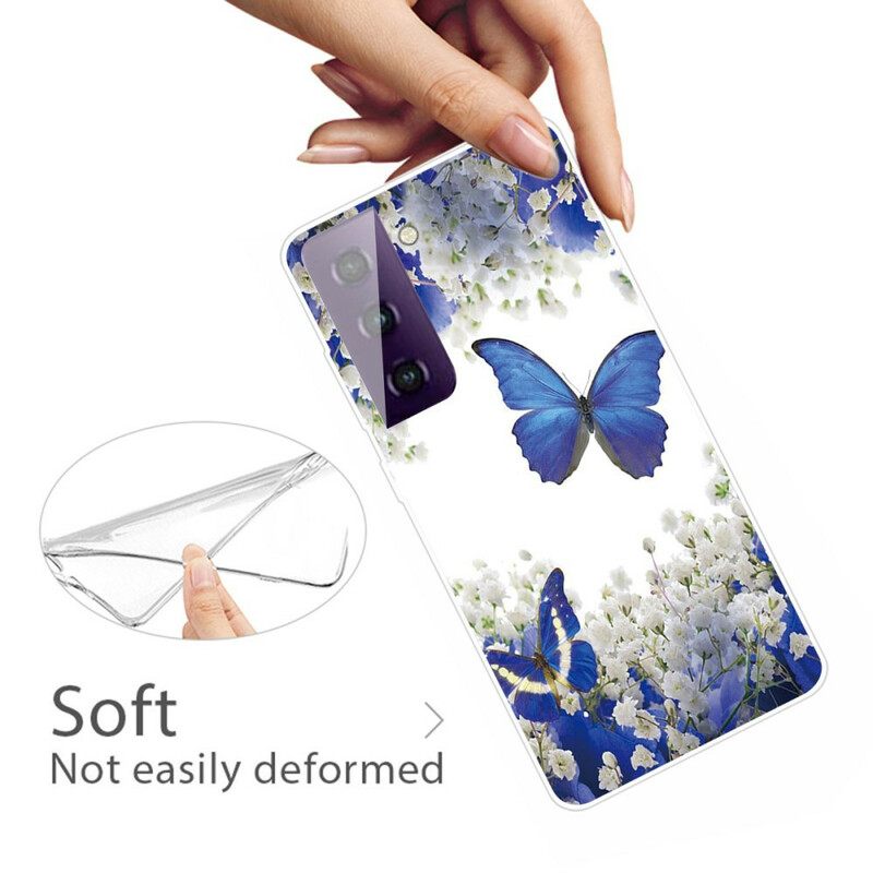 Kuori Samsung Galaxy S21 FE Butterflies Design