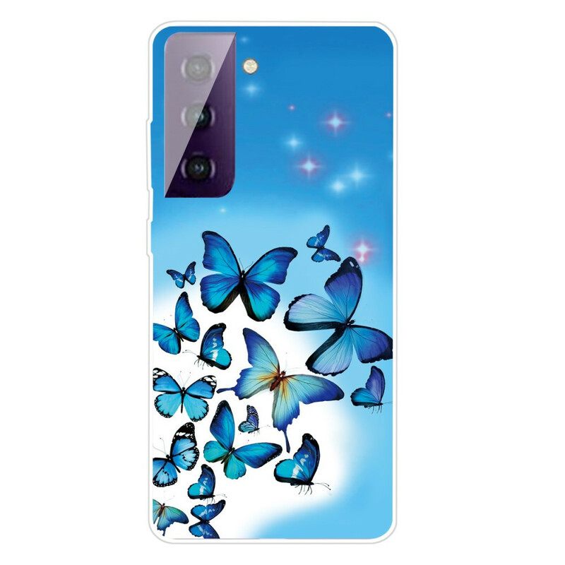 Kuori Samsung Galaxy S21 FE Butterflies Perhoset