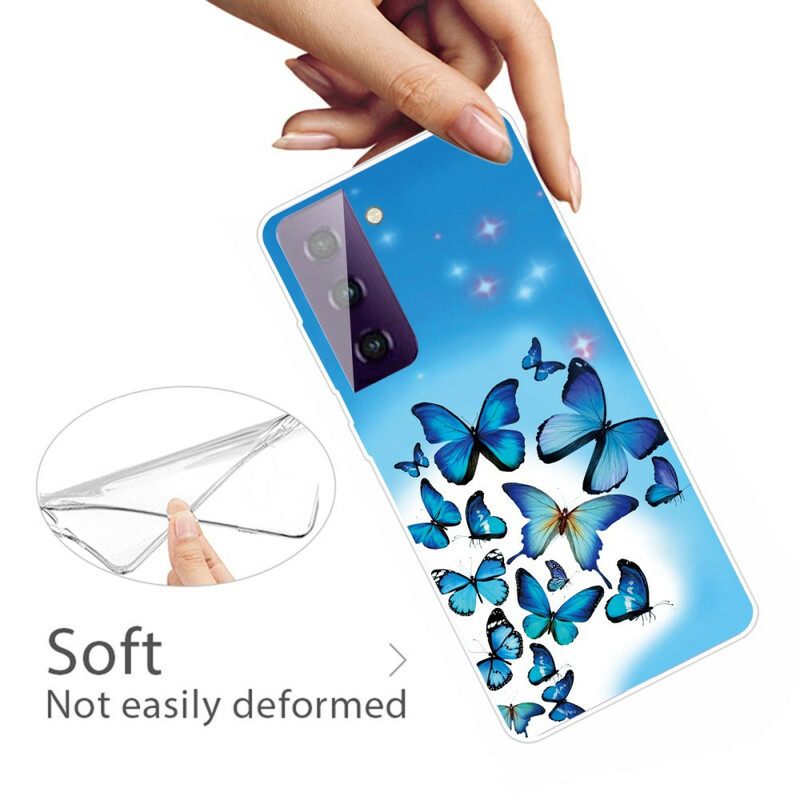 Kuori Samsung Galaxy S21 FE Butterflies Perhoset