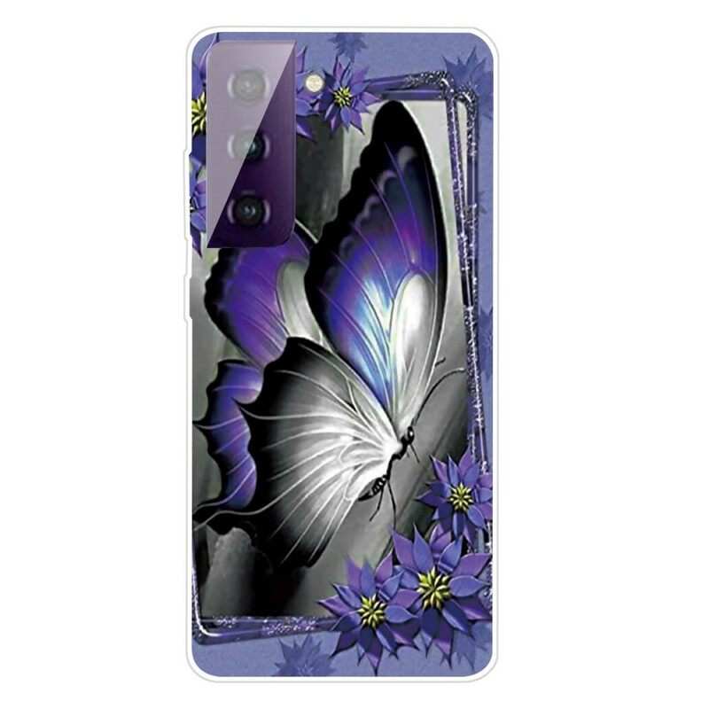 Kuori Samsung Galaxy S21 FE Butterflies Perhoset