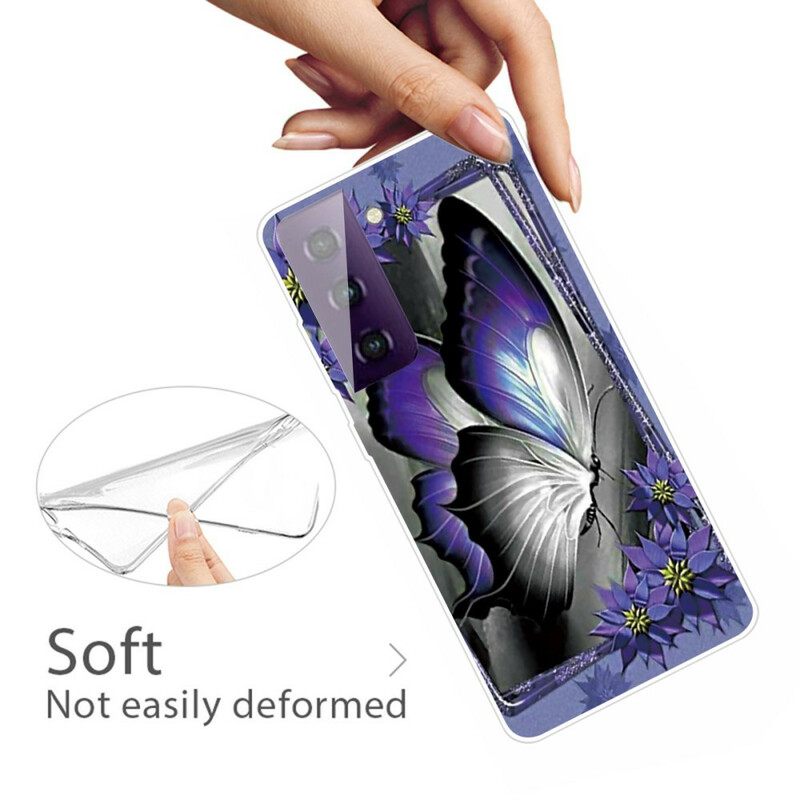 Kuori Samsung Galaxy S21 FE Butterflies Perhoset