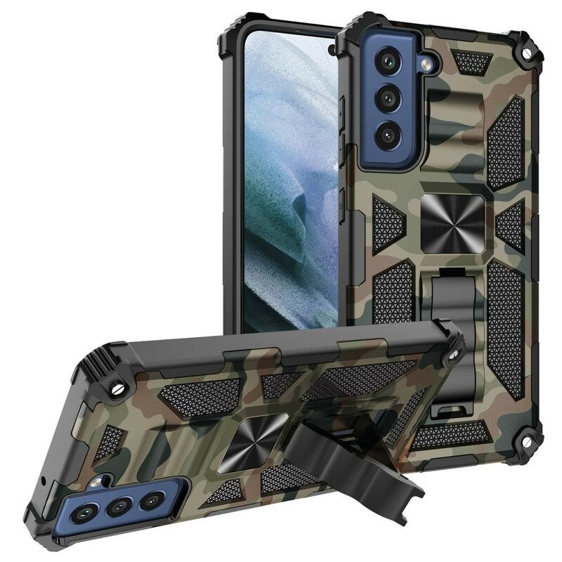 Kuori Samsung Galaxy S21 FE Camouflage Irrotettava Tuki