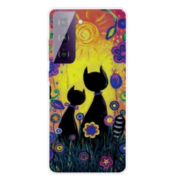 Kuori Samsung Galaxy S21 FE Cat Cartoon