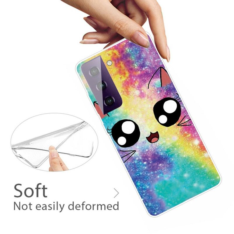 Kuori Samsung Galaxy S21 FE Cat Cartoon