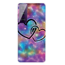 Kuori Samsung Galaxy S21 FE Chaised Hearts