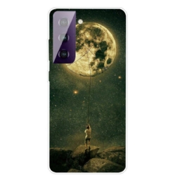 Kuori Samsung Galaxy S21 FE Flexible Moon Man