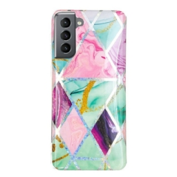 Kuori Samsung Galaxy S21 FE Glitter Design Marble