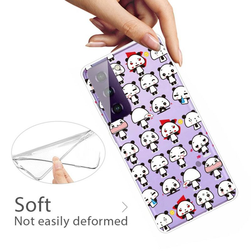 Kuori Samsung Galaxy S21 FE Seamless Funny Pandas