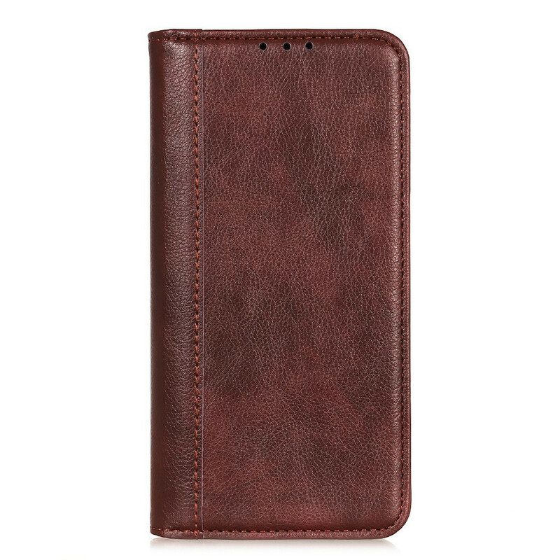 Puhelinkuoret Samsung Galaxy S21 FE Kotelot Flip Elegance Split Litchi Leather