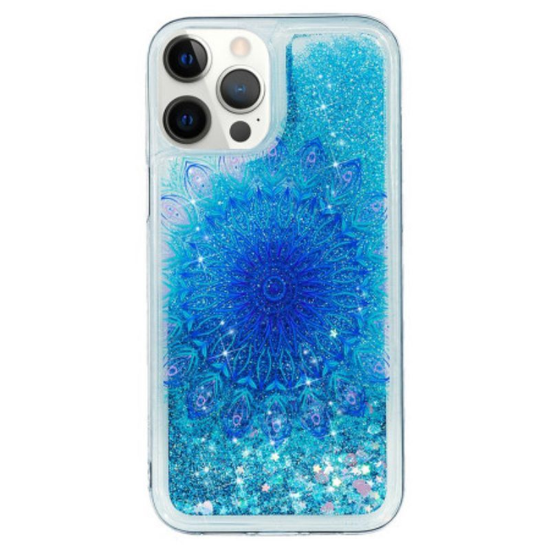 Kuori iPhone 15 Pro Max Mandala Glitter