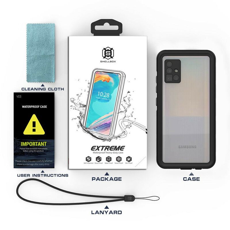 Case Samsung Galaxy A51 5G Vedenpitävä Shellbox