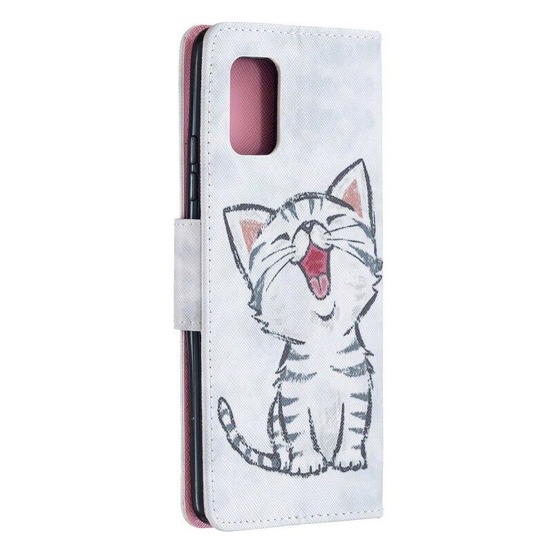 Kotelot Samsung Galaxy A51 5G Suojaketju Kuori Kitten Color Strappy