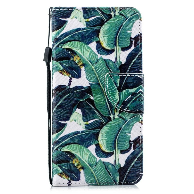 Kotelot Samsung Galaxy A51 5G Suojaketju Kuori Tropical Leaves Strappy