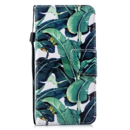 Kotelot Samsung Galaxy A51 5G Suojaketju Kuori Tropical Leaves Strappy