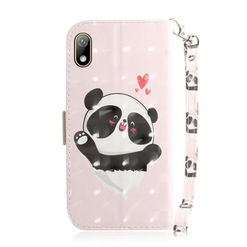 Kotelot / Honor 8S Suojaketju Kuori Panda Love In Lanyard