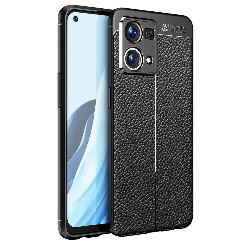 Case Oppo Reno 7 Litchin Nahkaefekti