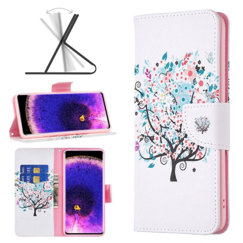 Flip Case Oppo Reno 7 Kukkapuu