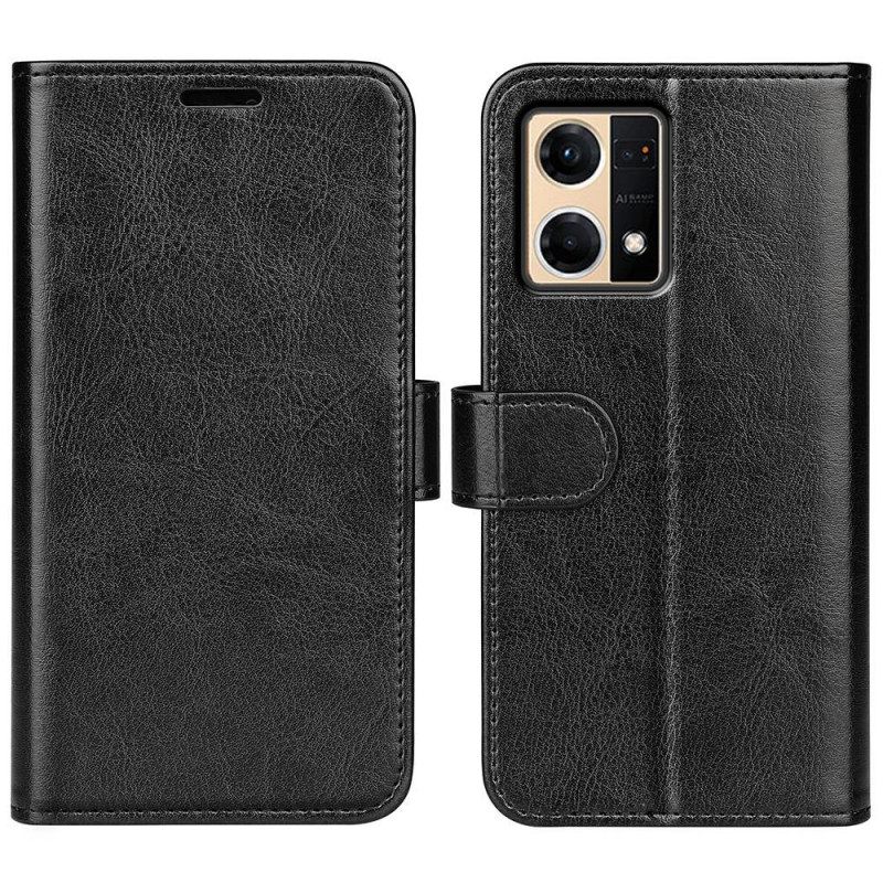 Kotelot Oppo Reno 7 Faux Leather Retro