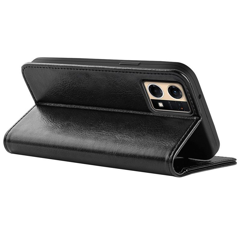 Kotelot Oppo Reno 7 Faux Leather Retro