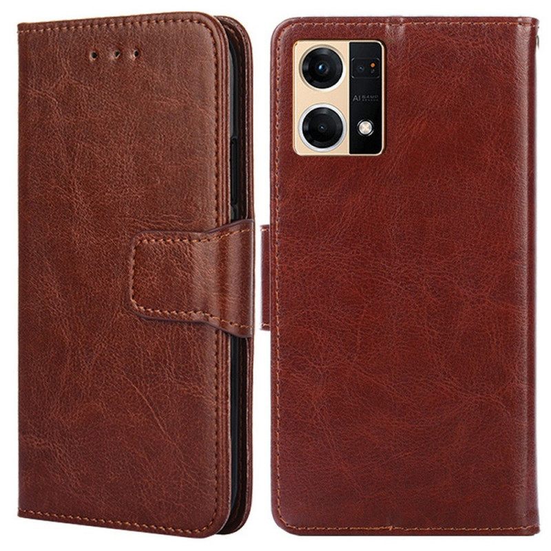 Kotelot Oppo Reno 7 Faux Leather Vintage