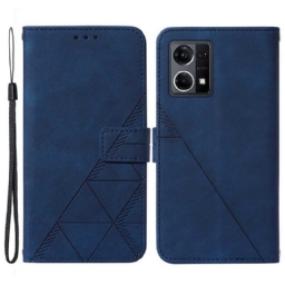 Kotelot Oppo Reno 7 Suojaketju Kuori Strappy Triangles