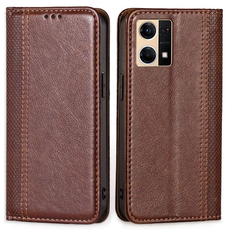 Puhelinkuoret Oppo Reno 7 Kotelot Flip Faux Leather Vintage