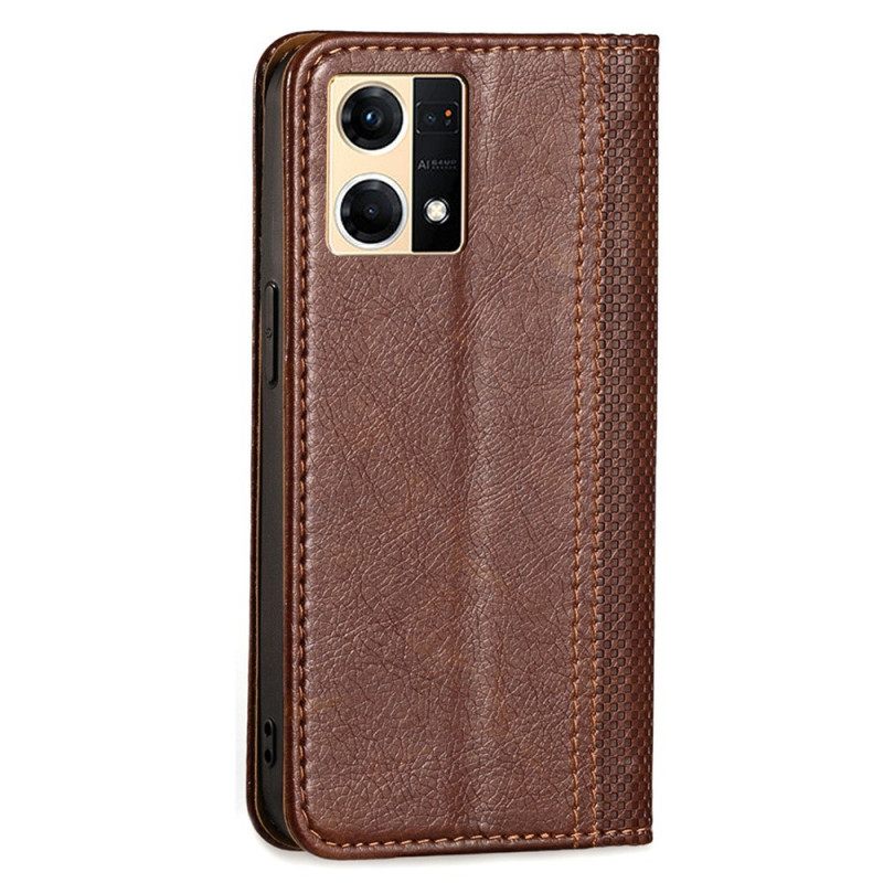 Puhelinkuoret Oppo Reno 7 Kotelot Flip Faux Leather Vintage