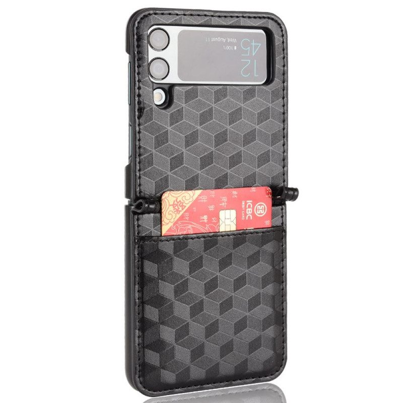 Case Samsung Galaxy Z Flip 3 5G Kotelot Flip 3d Design Korttipidike