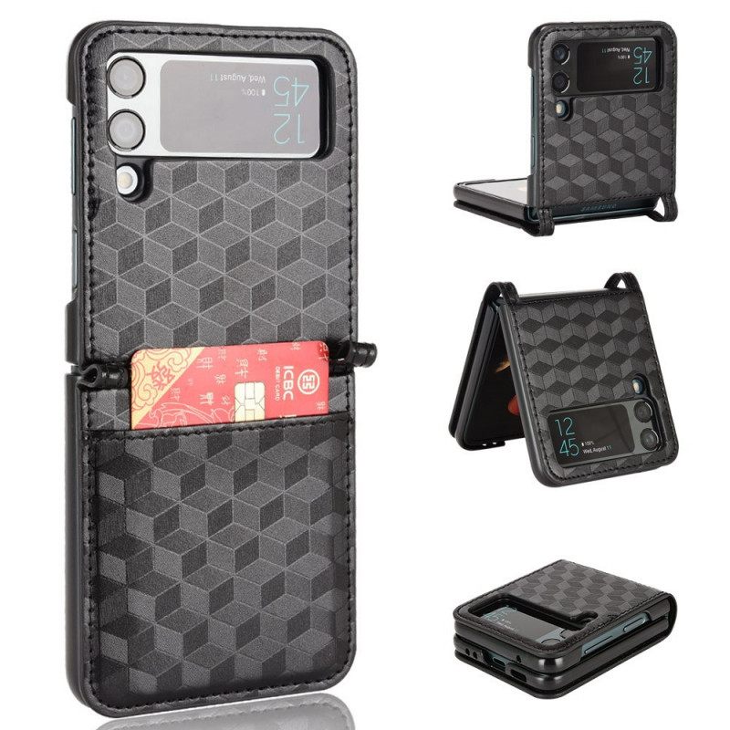 Case Samsung Galaxy Z Flip 3 5G Kotelot Flip 3d Design Korttipidike