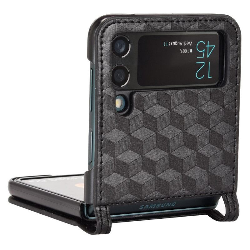 Case Samsung Galaxy Z Flip 3 5G Kotelot Flip 3d Design Korttipidike