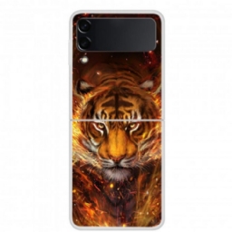 Case Samsung Galaxy Z Flip 3 5G Kotelot Flip Fire Tiger