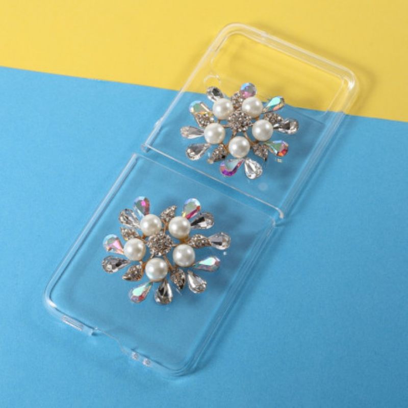 Case Samsung Galaxy Z Flip 3 5G Kotelot Flip Floral Gemstone