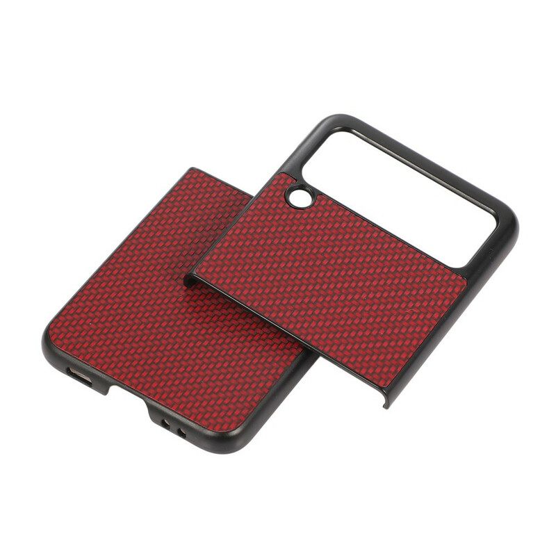 Case Samsung Galaxy Z Flip 3 5G Kotelot Flip Hiilikuitu