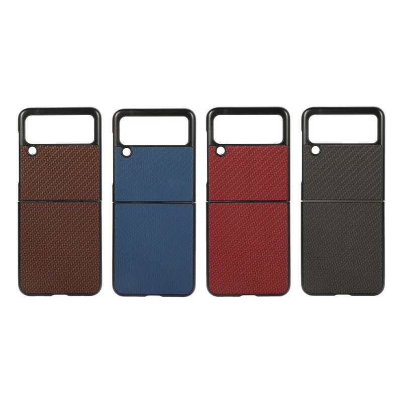 Case Samsung Galaxy Z Flip 3 5G Kotelot Flip Hiilikuitu