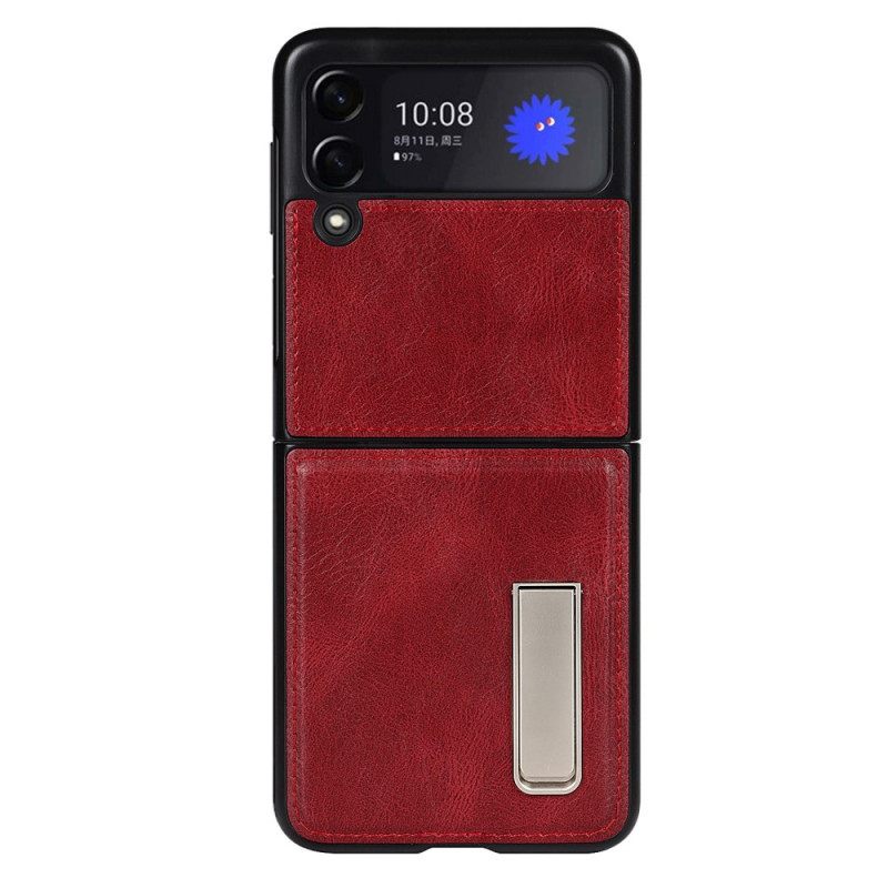 Case Samsung Galaxy Z Flip 3 5G Kotelot Flip Tyylinen Nahkakiinnike