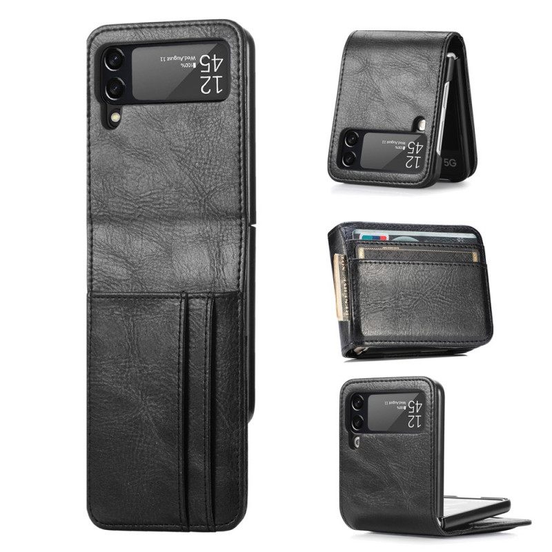 Case Samsung Galaxy Z Flip 3 5G Lompakkokuori Kotelot Flip Style Nahkalompakko