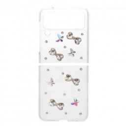 Kuori Samsung Galaxy Z Flip 3 5G Kotelot Flip Butterflies Jalokivet