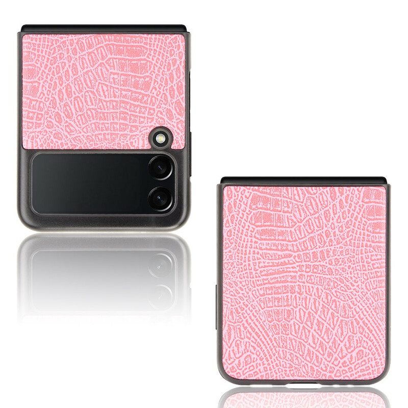 Kuori Samsung Galaxy Z Flip 3 5G Kotelot Flip Crocodile Skin Effect