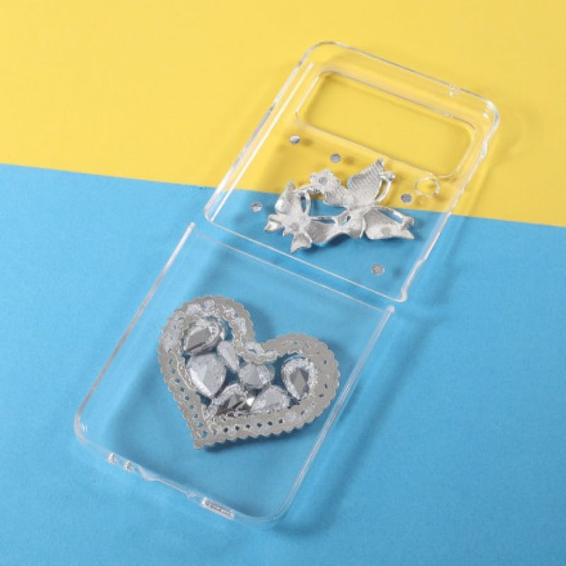 Kuori Samsung Galaxy Z Flip 3 5G Kotelot Flip Gemstones Butterflies