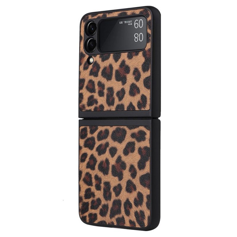 Kuori Samsung Galaxy Z Flip 3 5G Kotelot Flip Leopard