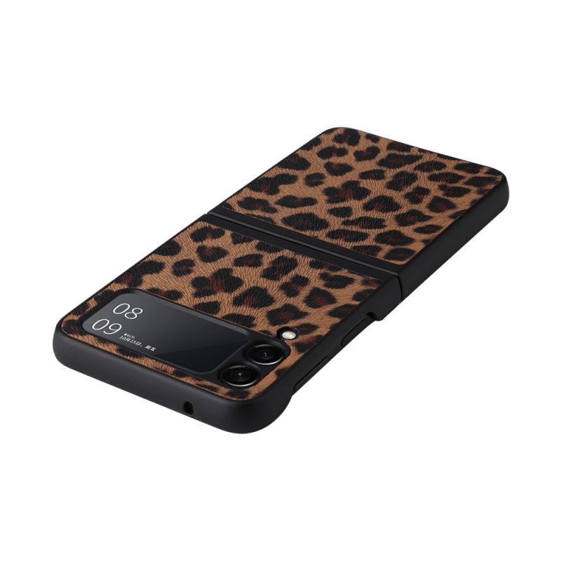 Kuori Samsung Galaxy Z Flip 3 5G Kotelot Flip Leopard