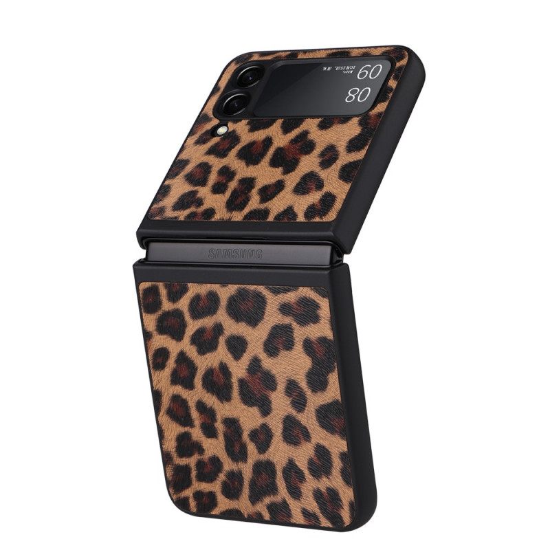 Kuori Samsung Galaxy Z Flip 3 5G Kotelot Flip Leopard