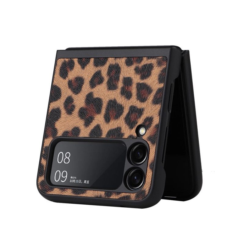 Kuori Samsung Galaxy Z Flip 3 5G Kotelot Flip Leopard