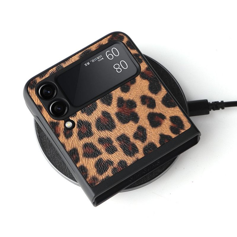 Kuori Samsung Galaxy Z Flip 3 5G Kotelot Flip Leopard