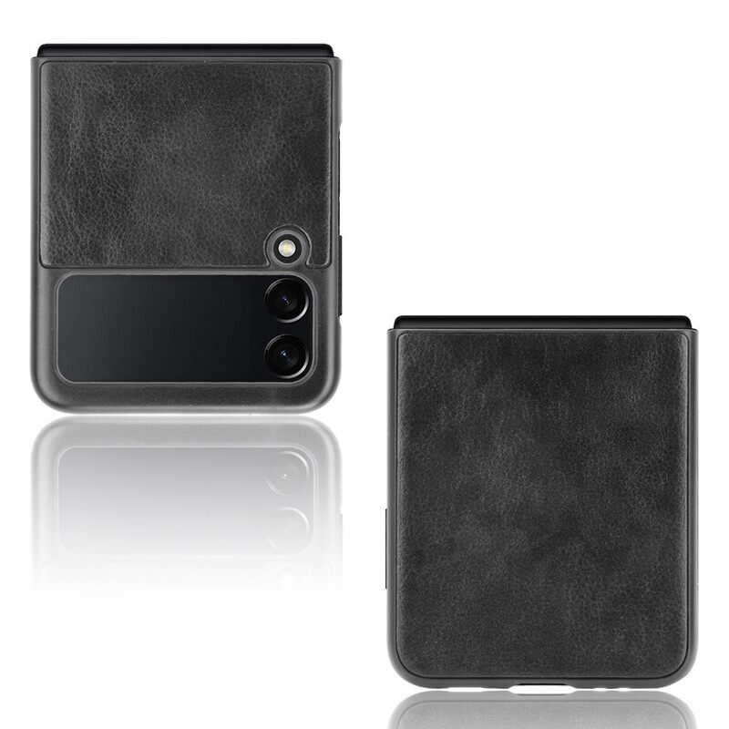 Kuori Samsung Galaxy Z Flip 3 5G Kotelot Flip Lychee Faux Leather