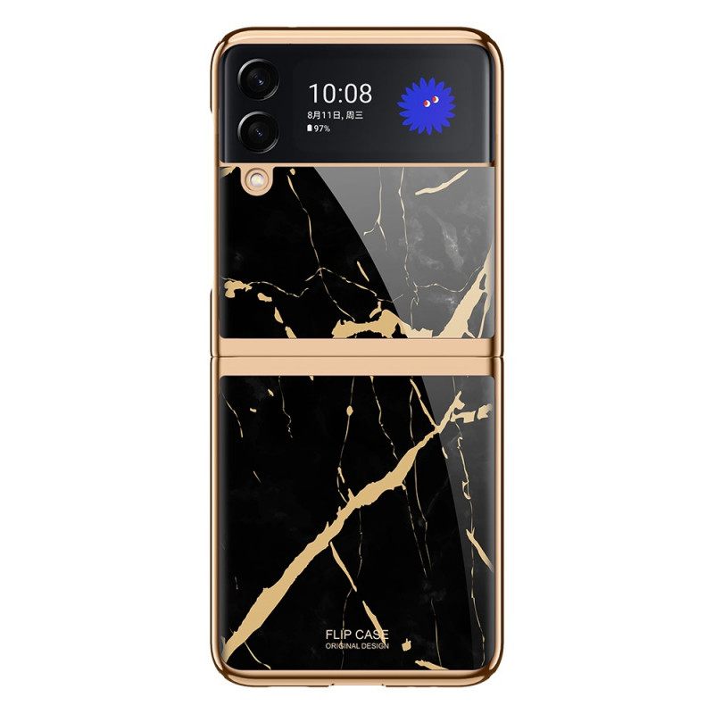 Kuori Samsung Galaxy Z Flip 3 5G Kotelot Flip Marble Style