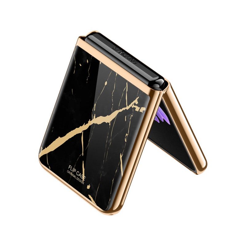 Kuori Samsung Galaxy Z Flip 3 5G Kotelot Flip Marble Style