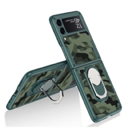 Kuori Samsung Galaxy Z Flip 3 5G Kotelot Flip Ring-support Camouflage Gkk